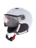 Miniatuur Kask, Piuma-R Chrome Visor skihelm met vizier unisex White/Silver wit, Zilver 