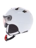 Miniatuur Kask, Piuma-R Chrome Visor skihelm met vizier unisex White/Silver wit, Zilver 