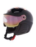 Miniatuur Kask, Piuma-R Chrome Visor skihelm met vizier unisex Black/Pink Gold roze, wit 