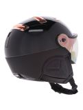 Miniatuur Kask, Piuma-R Chrome Visor skihelm met vizier unisex Black/Pink Gold roze, wit 