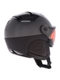 Miniatuur Kask, Piuma-R Elite skihelm met vizier unisex Carbon/Black zwart 