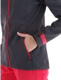 Miniatuur Kilpi, Ravia-w softshell ski-jas grote maten dames Dark Grey grijs 