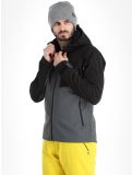 Miniatuur Kilpi, Ravio-m softshell ski-jas grote maten heren Dark Grey grijs 