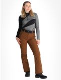 Miniatuur Luhta, Joentaus C softshell skibroek dames Chocolat bruin 