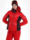 Miniatuur Luhta, Karravaara ski-jas dames Cranberry rood, zwart 