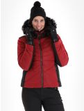 Miniatuur Luhta, Skalluvaara ski-jas dames Cranberry rood, zwart 