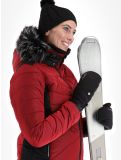 Miniatuur Luhta, Skalluvaara ski-jas dames Cranberry rood, zwart 