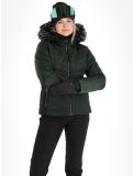 Miniatuur Luhta, Skalluvaara ski-jas dames Dark Green groen, zwart 