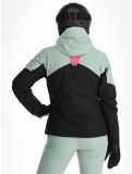 Miniatuur Maier Sports, Vidra ski-jas dames Black / Luscious Moss / Pink Flambé groen, roze, zwart 