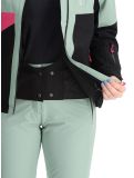 Miniatuur Maier Sports, Vidra ski-jas dames Black / Luscious Moss / Pink Flambé groen, roze, zwart 