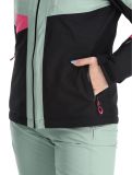 Miniatuur Maier Sports, Vidra ski-jas dames Black / Luscious Moss / Pink Flambé groen, roze, zwart 