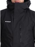 Miniatuur Mammut, Fall Line HS Thermo Hooded ski-jas heren Black zwart 