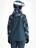 Miniatuur O'Neill, Aplite Plus ski-jas dames Blue Triangle Ikat blauw 