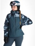 Miniatuur O'Neill, Aplite Plus ski-jas dames Blue Triangle Ikat blauw 