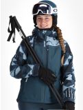 Miniatuur O'Neill, Aplite Plus ski-jas dames Blue Triangle Ikat blauw 