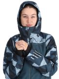 Miniatuur O'Neill, Aplite Plus ski-jas dames Blue Triangle Ikat blauw 