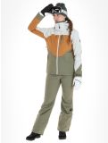 Miniatuur O'Neill, Carbonite ski-jas dames London Fog Colour Block bruin, groen, wit 