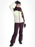 Miniatuur O'Neill, Carbonite Snow ski-jas dames Aubergine Colour Block paars, wit 