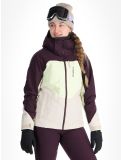 Miniatuur O'Neill, Carbonite Snow ski-jas dames Aubergine Colour Block paars, wit 