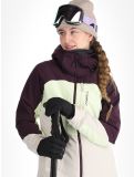 Miniatuur O'Neill, Carbonite Snow ski-jas dames Aubergine Colour Block paars, wit 