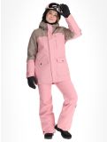 Miniatuur O'Neill, Utility Hybrid ski-jas dames Genuine Pink Colour Block bruin, roze, wit 