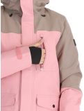 Miniatuur O'Neill, Utility Hybrid ski-jas dames Genuine Pink Colour Block bruin, roze, wit 