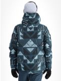 Miniatuur O'Neill, Z.E.N. Puffer Hybrid ski-jas dames Blue Triangle Ikat blauw 