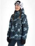 Miniatuur O'Neill, Z.E.N. Puffer Hybrid ski-jas dames Blue Triangle Ikat blauw 