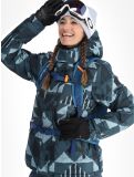 Miniatuur O'Neill, Z.E.N. Puffer Hybrid ski-jas dames Blue Triangle Ikat blauw 