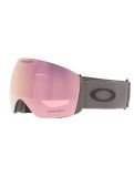 Miniatuur Oakley, Flight Deck L skibril unisex Matte Forged Iron - Prizm Rose Gold Iridium grijs 