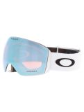 Miniatuur Oakley, Flight Deck L skibril unisex Matte White - Prizm Sapphire Iridium wit 