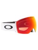 Miniatuur Oakley, Flight Deck L skibril unisex Matte White - Prizm Torch Iridium wit 