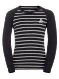 Miniatuur Odlo, Active Warm Eco thermoshirt kinderen Black - Grey Melange grijs, zwart 