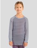 Miniatuur Odlo, Active Warm Eco thermoshirt kinderen Misty Lilac - Gray Ridge grijs, roze 