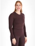 Miniatuur Odlo, Merino 200 thermoshirt dames Fudge paars 