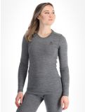 Miniatuur Odlo, Merino 200 thermoshirt dames Odlo Steel Grey Melange grijs 