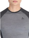 Miniatuur Odlo, Natural Performance PW 150 thermoshirt heren Grey Melange - Dark Grey Melange grijs 