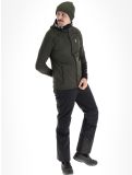 Miniatuur Peak Performance, M Rider Mid Zip Hood vest heren Olive Extreme Black groen, zwart 