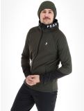 Miniatuur Peak Performance, M Rider Mid Zip Hood vest heren Olive Extreme Black groen, zwart 