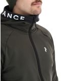 Miniatuur Peak Performance, M Rider Mid Zip Hood vest heren Olive Extreme Black groen, zwart 