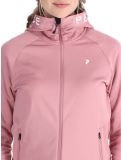 Miniatuur Peak Performance, W Rider Zip Hood vest dames Bitter Root roze 