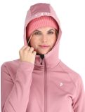 Miniatuur Peak Performance, W Rider Zip Hood vest dames Bitter Root roze 