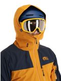 Miniatuur Picture, Broader 3L hardshell ski-jas heren Camel-Dark Blue blauw, oranje 