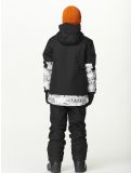 Miniatuur Picture, Daumy ski-jas kinderen Black Mood Print Honey blauw, oranje, zwart 