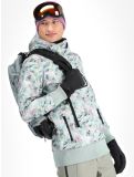 Miniatuur Picture, Printed softshell ski-jas heren Blurry Water Print multicolor 