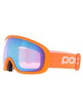 Miniatuur POC, Fovea skibril unisex Zink Orange / Partly Sunny Blue blauw, oranje 