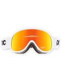 Miniatuur POC, Retina Mid skibril unisex Hydrogen White / Partly Sunny Orange oranje, wit 