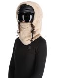 Miniatuur Poederbaas, Fluffy Balaclava skimasker unisex Sand beige 