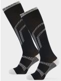 Miniatuur Poederbaas, Lightweight Functional Ski Socks 2-pack skisokken 2-pack unisex Black zwart 