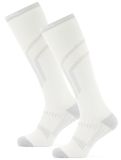 Miniatuur Poederbaas, Lightweight Functional Ski Socks 2-pack skisokken 2-pack unisex White wit 